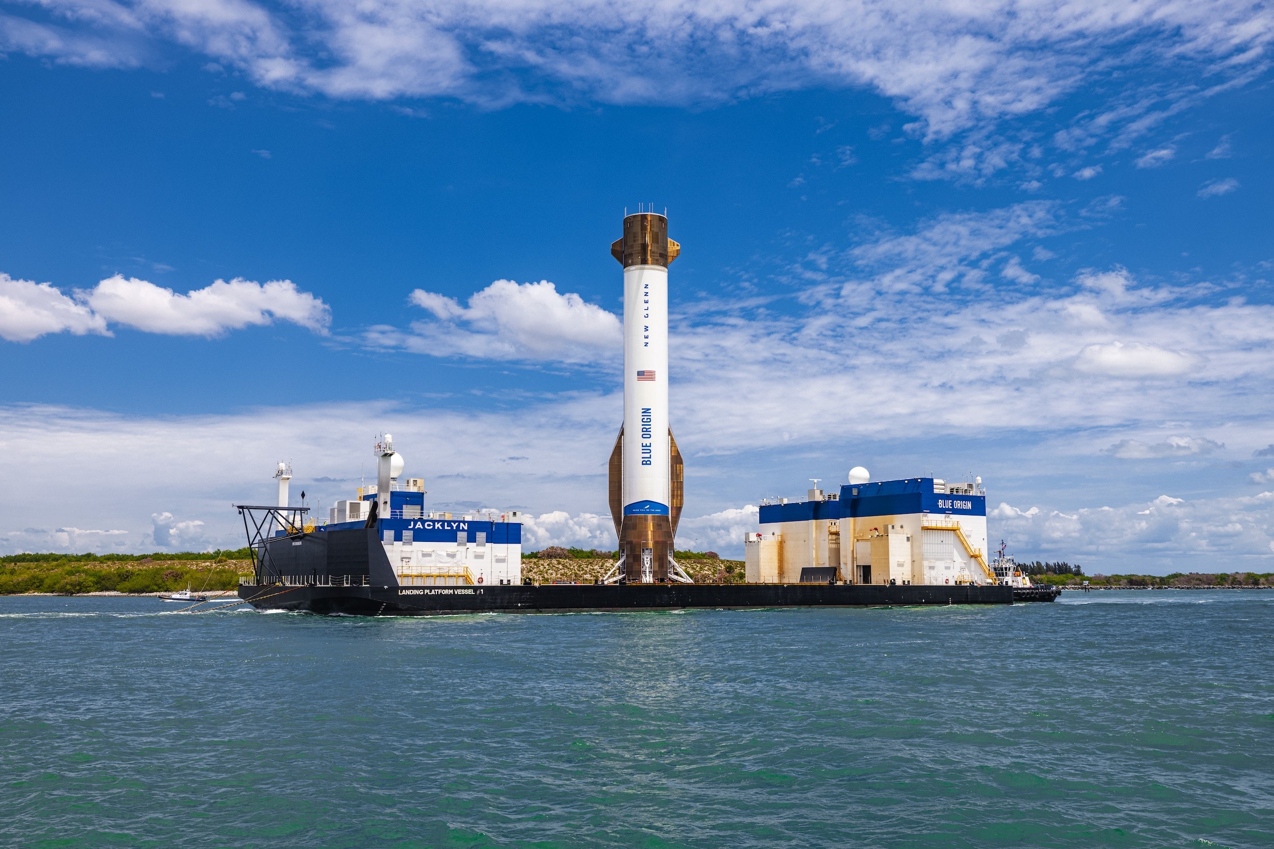 New Glenn on the launch pad