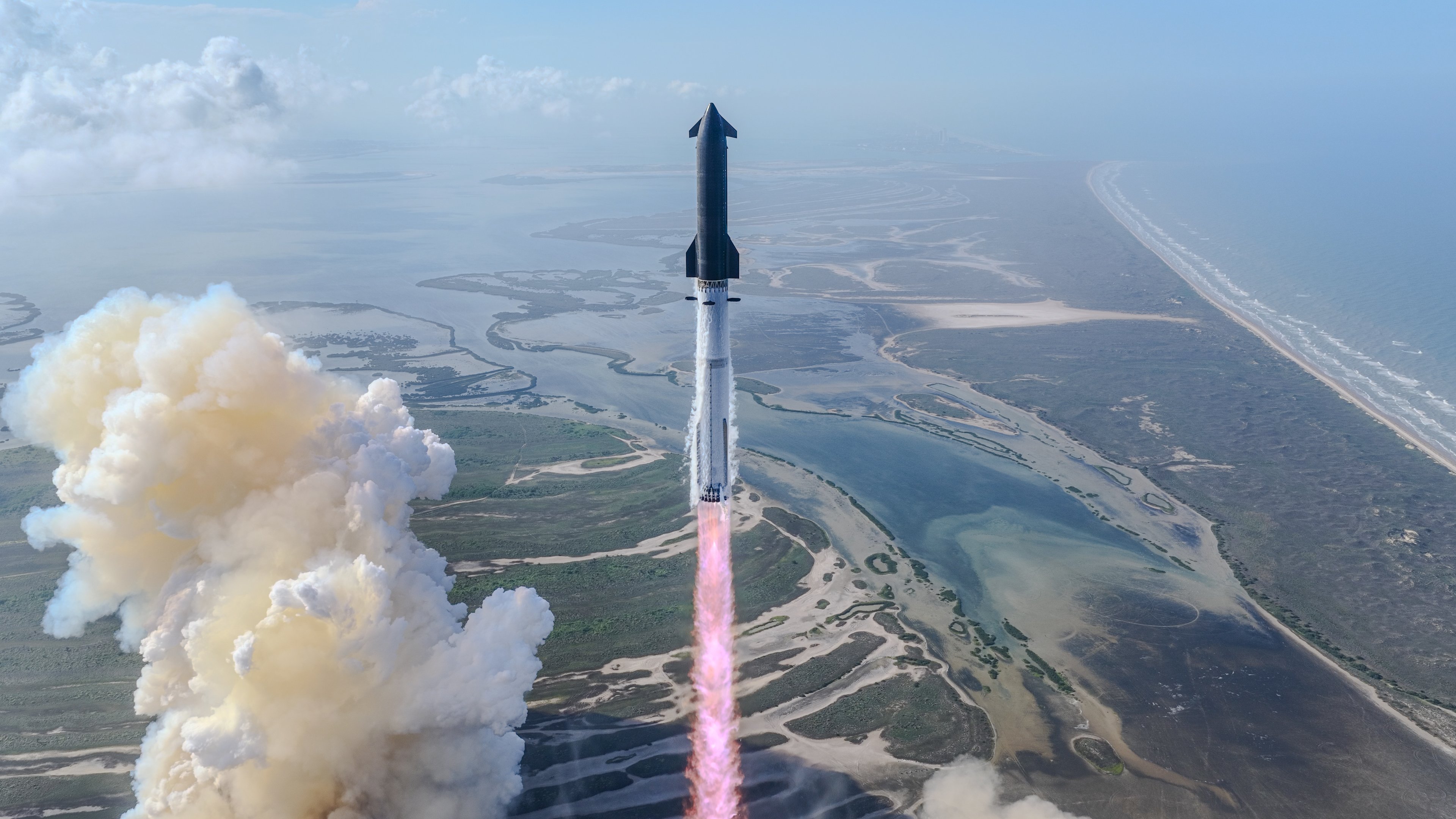 Starship on the launch pad